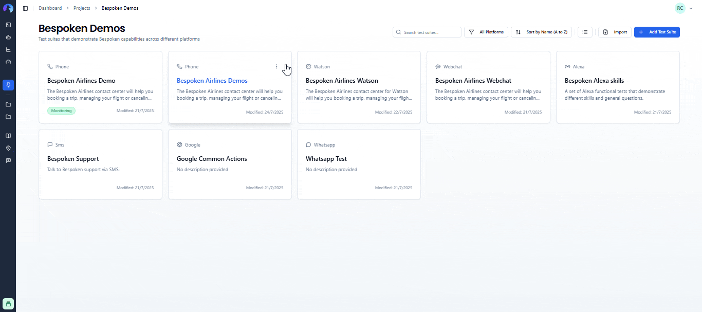 Tests Suites
