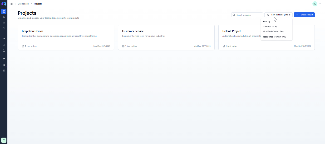 Search Projects