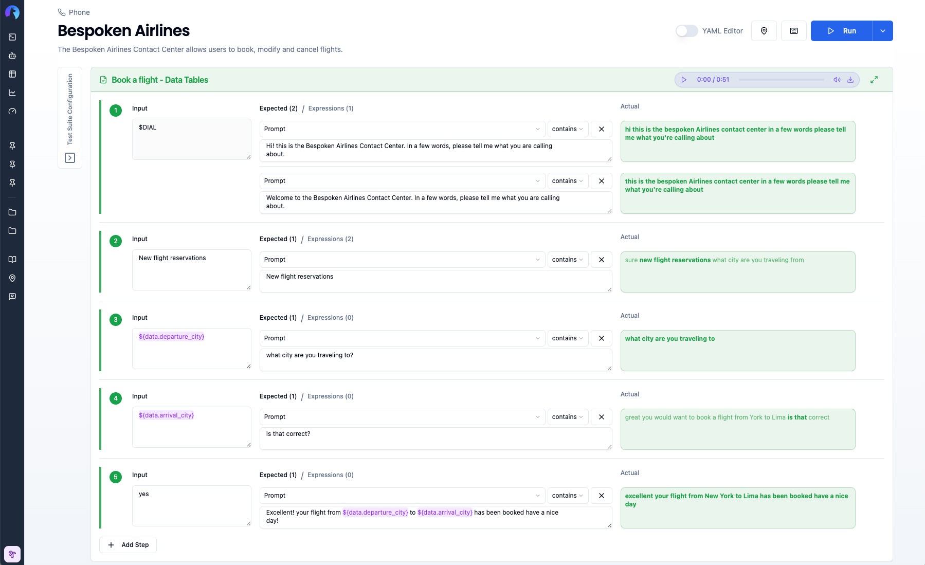 Data field replacement results