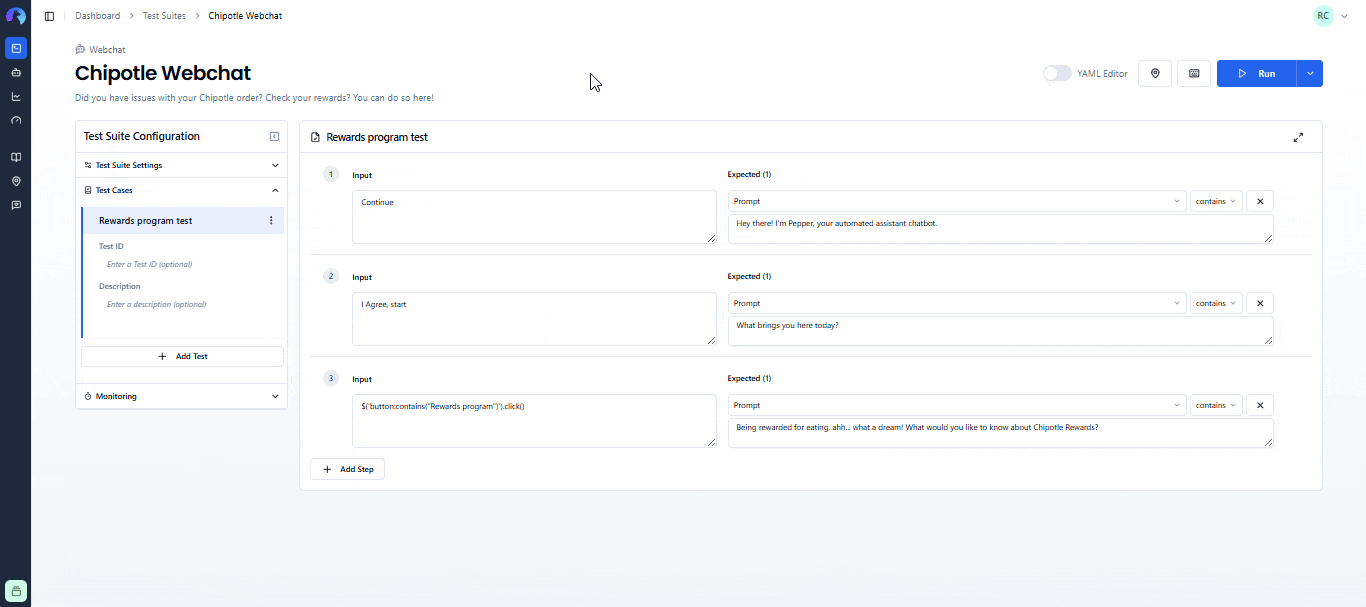 Webchat Bespoken Documentation